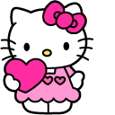 Hello Kitty and Pink Hearts