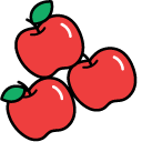 Hello Kitty and Red Apples