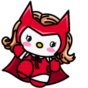 Hello Kitty Marvel Wanda Maximoff
