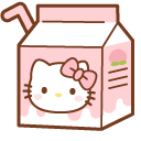 Hello Kitty Peach Milk and Donut