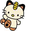 Hello Kitty Pokemon Meowth