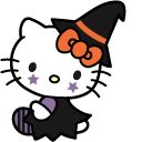 Hello Kitty Witch and Pumpkin
