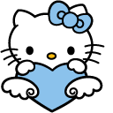 Hello Kitty with Blue Heart