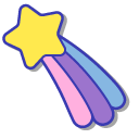 Hello Kitty with Unicorn and Shooting Star