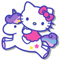 Hello Kitty with Unicorn and Shooting Star