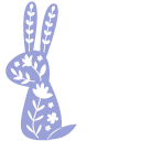 Easter Floral Egg and Bunny Decor