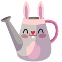 Easter Hare Watering Can and Brush