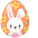 Easter Painted Eggs with Bunny