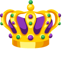 Mardi Gras Beads and Crown