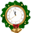 New Year Clock and Firework