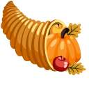 Thanksgiving Day Corn and Cornucopia