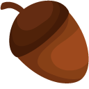 Thanksgiving Day Owl and Acorn