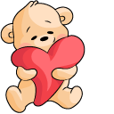 Valentine's Day Bear and Heart