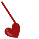 Valentine's Day Red Notes with Hearts