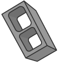 Homestar Runner Cinder Block