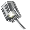 Comedian: Mic and Signboard