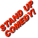 Comedian: Mic and Signboard