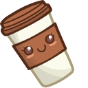 Cute Coffee and Chocolate Cookie
