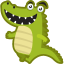 Cute Crocodile with a Balloon