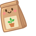 Cute Garden Shovel and Seeds