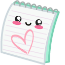 Cute Highlighter Pen and Notebook