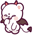 Cute Milk Bear Devil