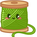 Cute Needle and Spool of Thread
