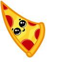Cute Pizza and Drink