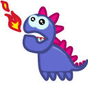Cute Purple Dragon
