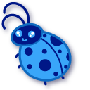 Kawaii Blue Ladybug