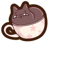 Kawaii Cats in Teacups