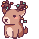 Kawaii Christmas Deer