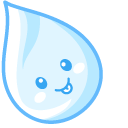 Kawaii Drop and Snowflake