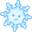 Kawaii Drop and Snowflake