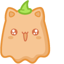 Kawaii Ghost Pumpkin Cat