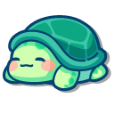Kawaii Green Turtle