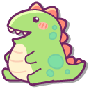 Kawaii Happy Little Dino