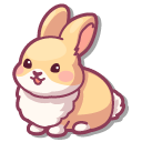Kawaii Light Brown Bunny