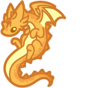 Kawaii Orange and Green Dragons