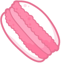 Kawaii Pink Cat-Macaron