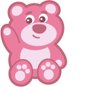 Kawaii Pink Teddy and Balloon