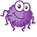Kawaii Purple and Pink Spiders