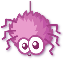 Kawaii Purple and Pink Spiders