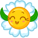Kawaii Smiling Happy Daisy