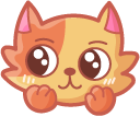 Kawaii Spotted Cat Wants to Play