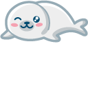 Kawaii White Seal