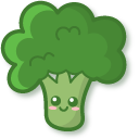 Kawaii Yellow Pepper and Broccoli