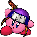 Kirby Ninja and Kunai