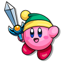 Kirby Wielding a Sword