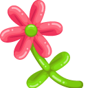 Balloon Flower and Butterfly